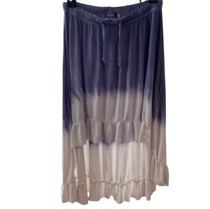 Earthbound tie dye high low skirt